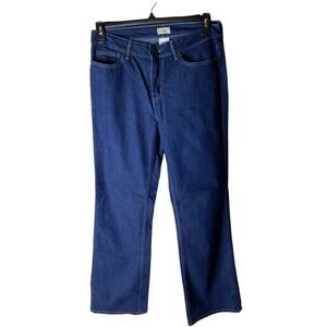Vintage L.L. Bean Jeans Womens Size 12M Tall Stretch Straight Relaxed Fit Denim